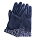Christian Dior Saddle Gloves, back view